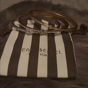 Henri Bendel 3 Swarovski crystal bracelets